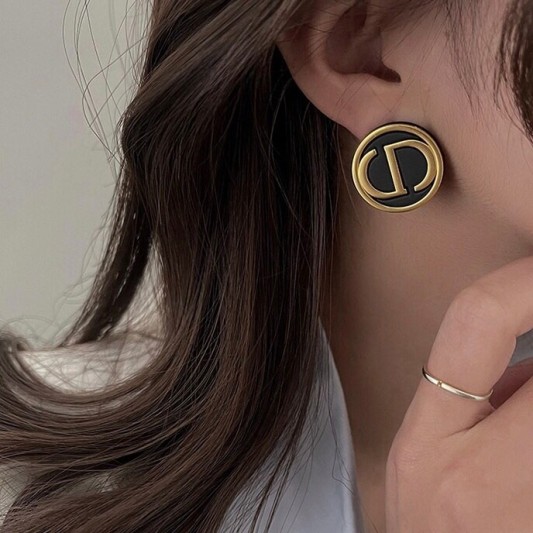 CD小香风圆形耳环